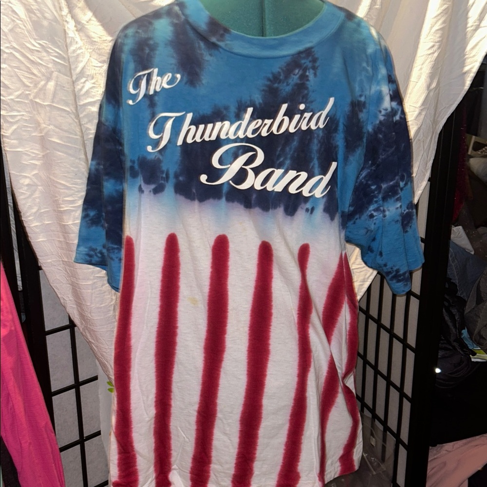 The Thunderbird Band Vintage  Tie-Dye Shirt EXCELLENT condition.